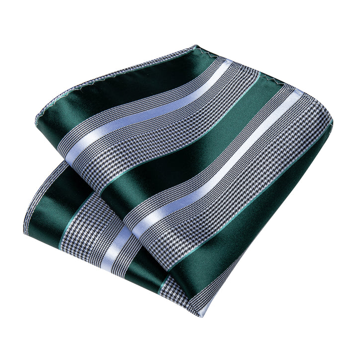 striped dark green necktie cheap