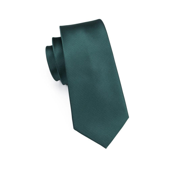 satin green tie for men