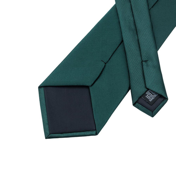 Deep Green Solid Silk Men's Tie 