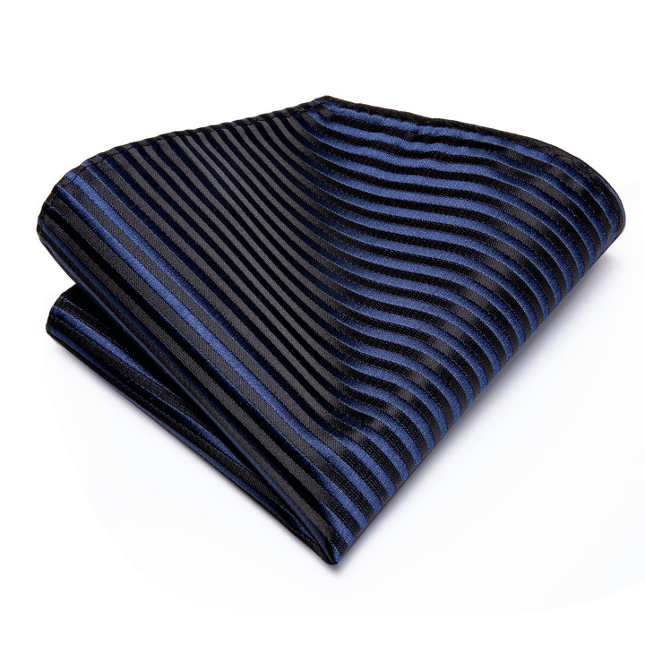 nice black tie mens silk blue striped 