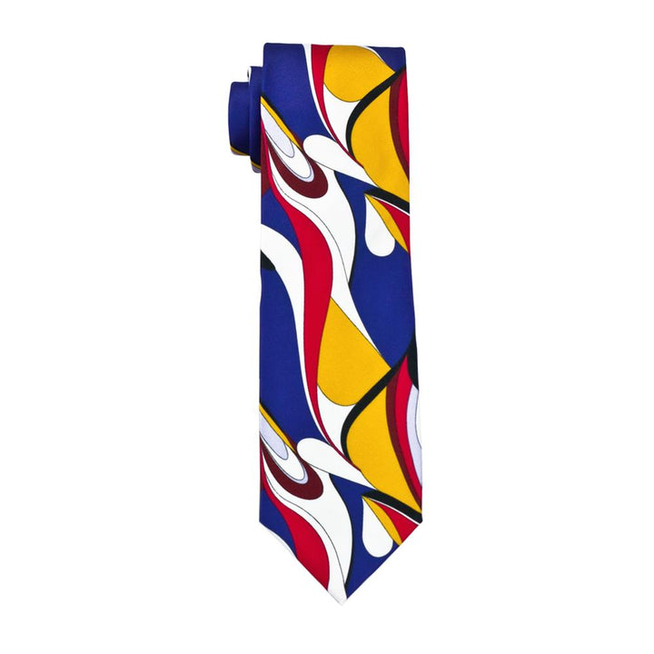 Mens casual tie Red Yellow Blue Novelty Silk best tie