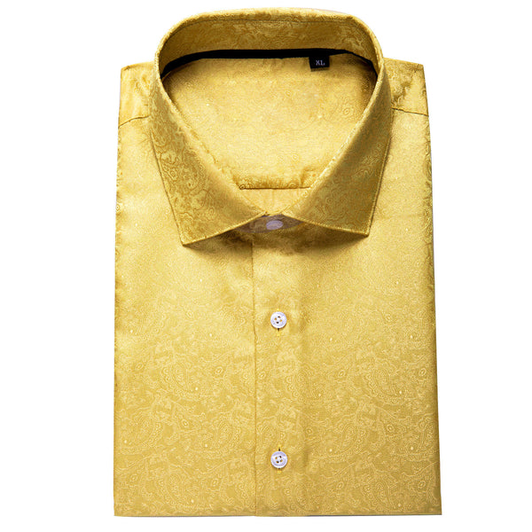 mens gold dress shirts