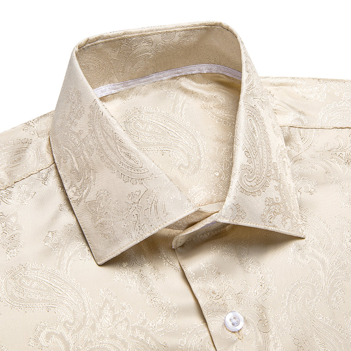 Paisley Champagne white button up shirts