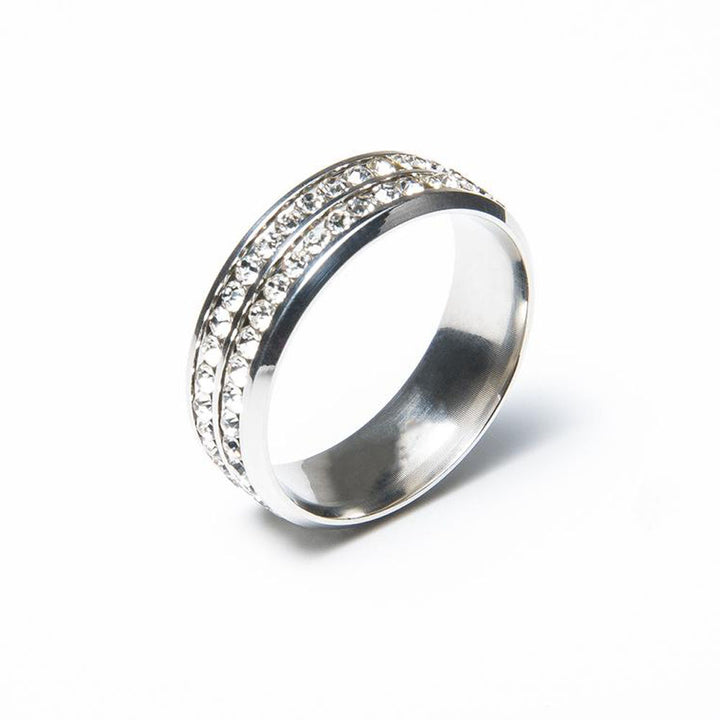 mens silver Crystal Masonry Men's Ring