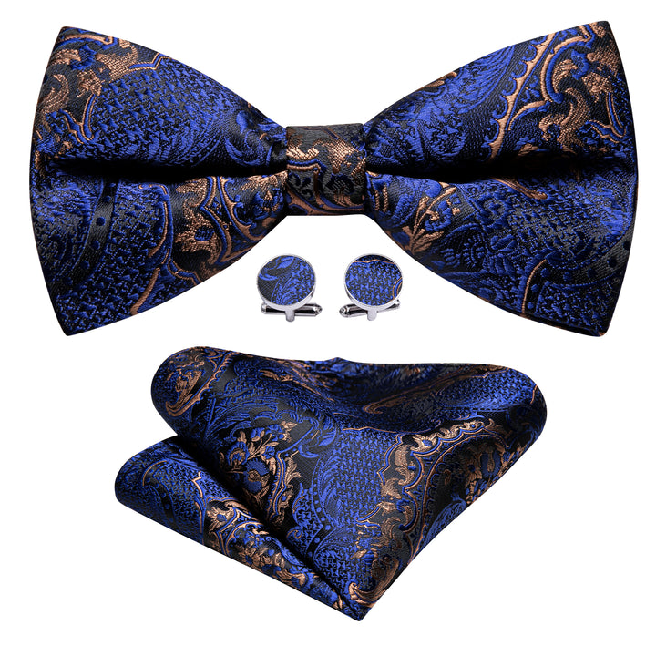 Paisley Pre-Tied Bow-Tie - Gold Paisley Pre-Tied Bow-Tie - Gold