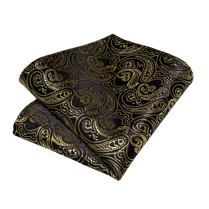 black gold pocket square