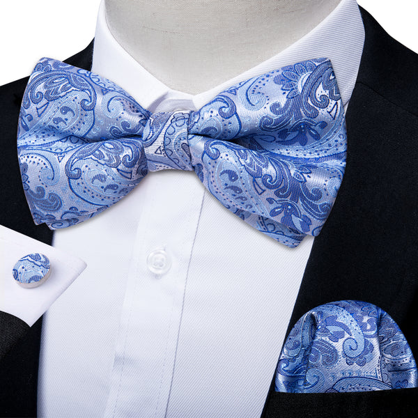 sky blue bow tie