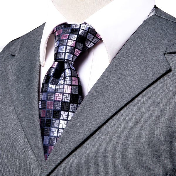 New Arrival Gray Solid Jacquard Men's Collar Single Vest