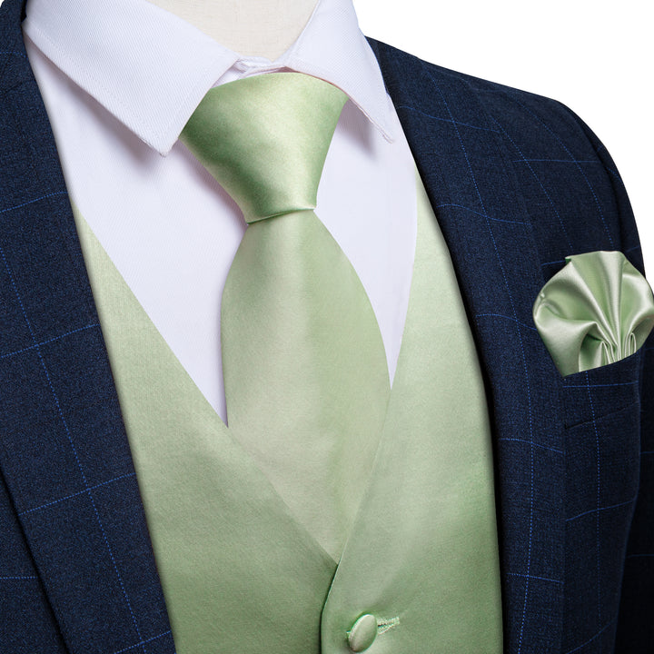 lime green dress vest Lime Striped Satin Vest