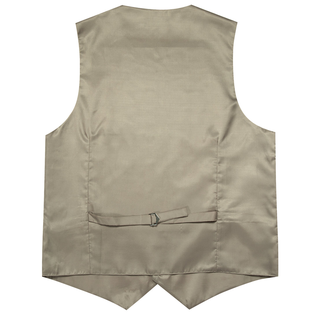 Light Bean Green Solid Splicing Jacquard Men's Vest – ties2you