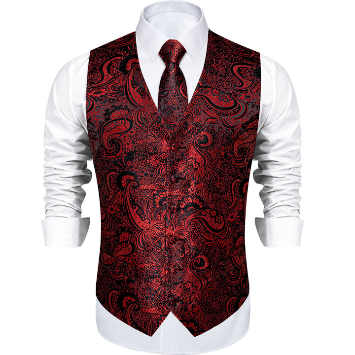 red suit vest
