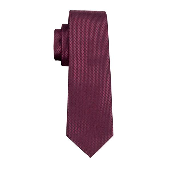 red Geometric tie silk pocket squares for men