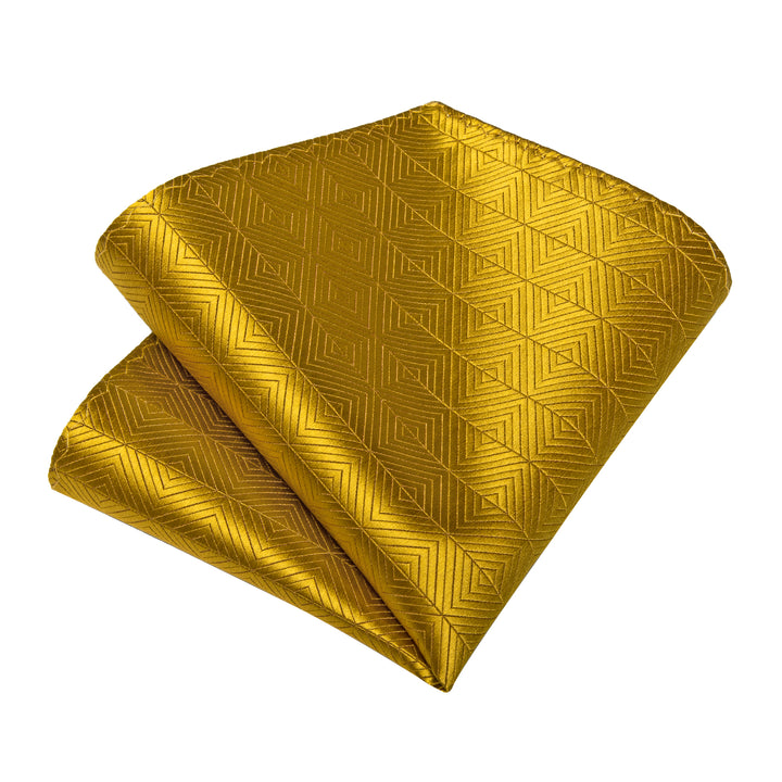 New Golden Geometry striped Novelty Silk Mens tie