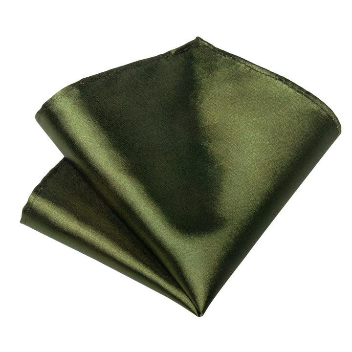 Olive Green mens silk solid tie