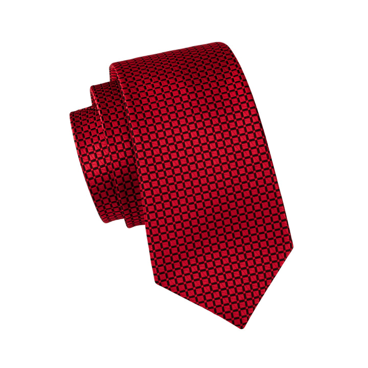classic black plaid red ties to go with black suit