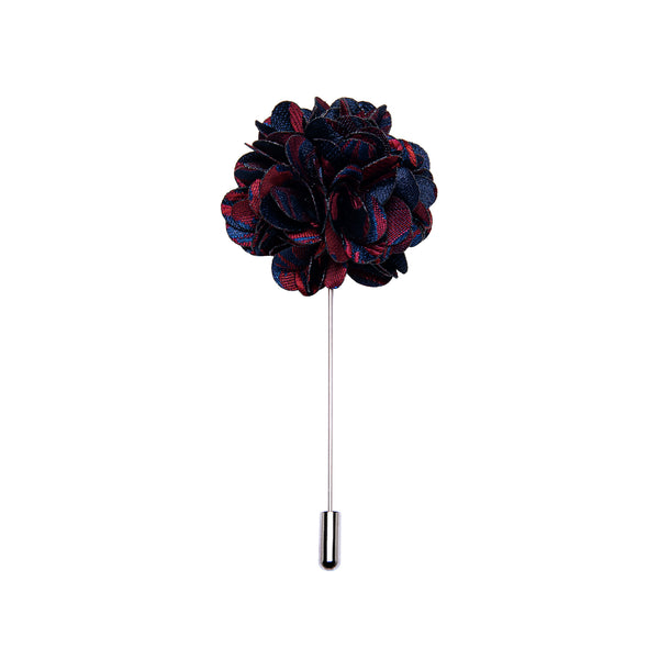 Ties2you Blue Red Floral Men's Accessories Lapel Pin