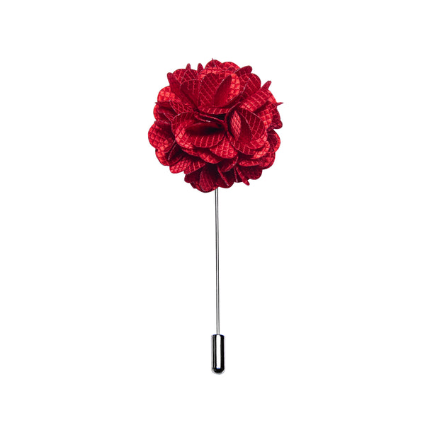 Ties2you Red Floral Men's Accessories Lapel Pin