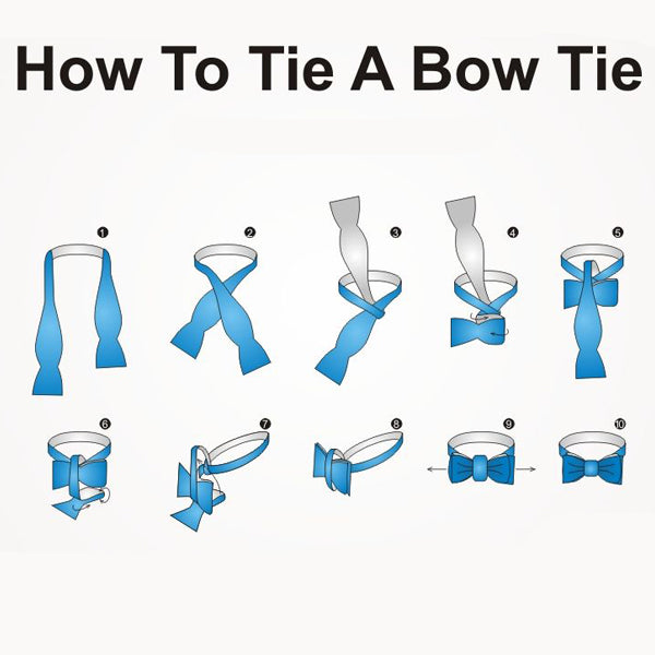 self-tie bow ties tying steps