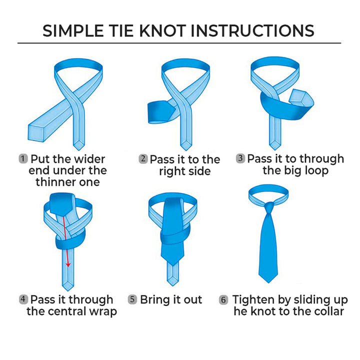 tie tying steps for neck tie men